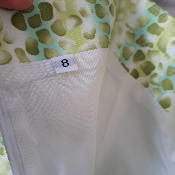 Lauren Taylor New York Animal Print Skirt Set sz 8 - Picture 8 of 11